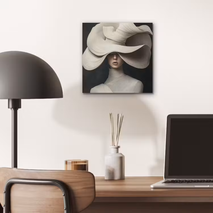 Modern - Vrouw - Hoed aluminium wit klein -sfeer5