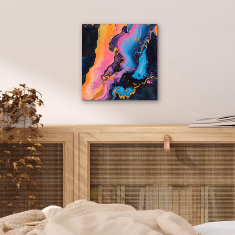 Modern - Marmer - Oranje aluminium wit klein -sfeer3