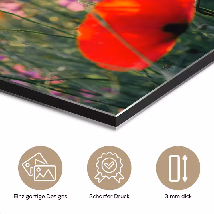 Klaproos - Bloemen - Rood - Paars - Weide aluminium wit klein -closeup_DE