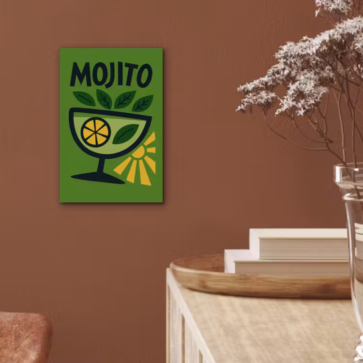 Mojito - Cocktail - Citroen - Groen aluminium wit klein -sfeer4