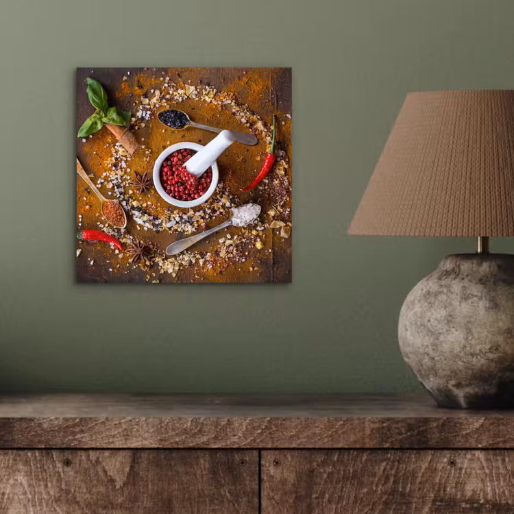 Vijzel - Kruiden - Lepels - Specerijen - Bruin - Peper aluminium wit klein -sfeer2