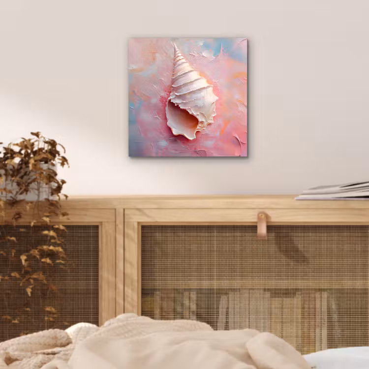 Schelp - Pastel - Pink aluminium wit klein -sfeer3