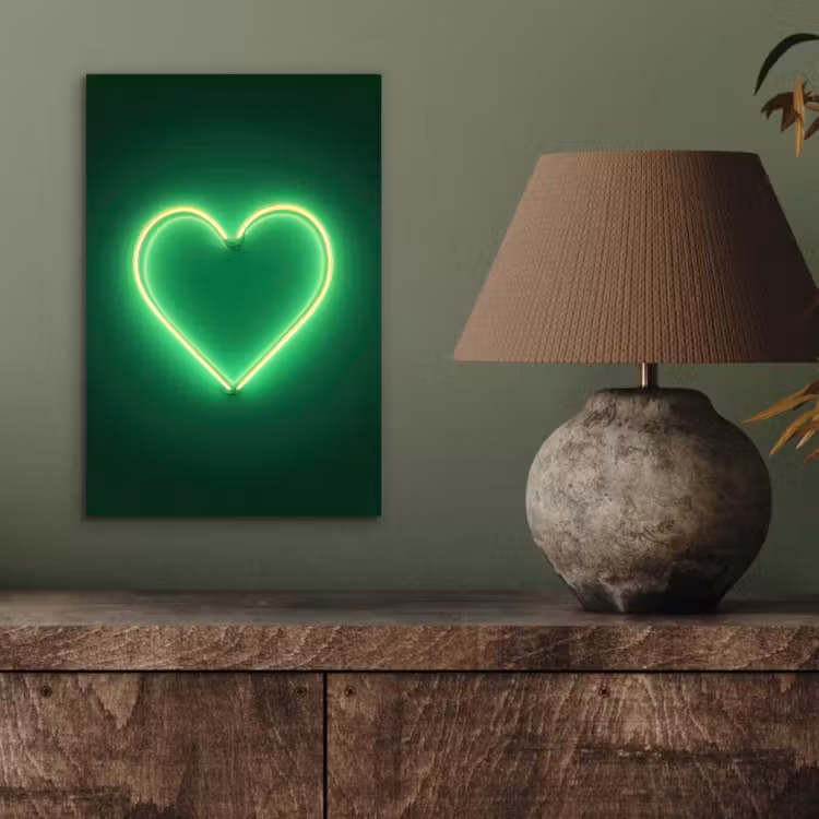 Neon - Groen - Licht aluminium wit klein -sfeer2