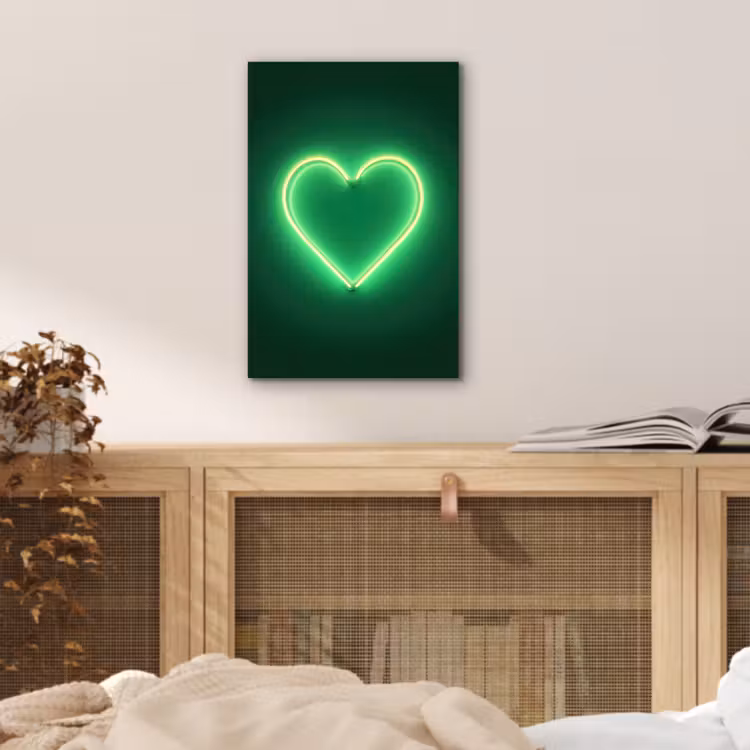 Neon - Groen - Licht aluminium wit klein -sfeer3