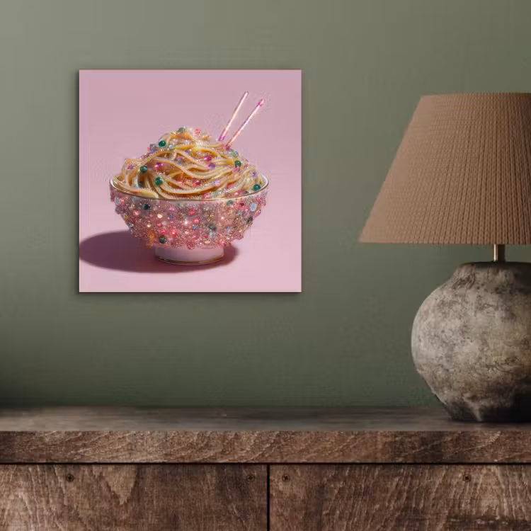 Noodles - Edelstenen - Stokjes - Roze aluminium wit klein -sfeer2