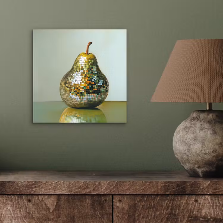 Fruit - Disco - Art - Glitter aluminium wit klein -sfeer2