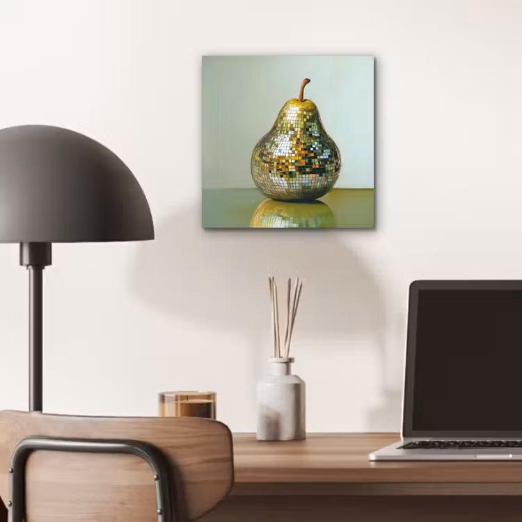 Fruit - Disco - Art - Glitter aluminium wit klein -sfeer5