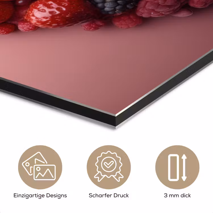Fruit - Hartjes - Aardbeien - Frambozen - Bosbessen aluminium wit klein -closeup_DE