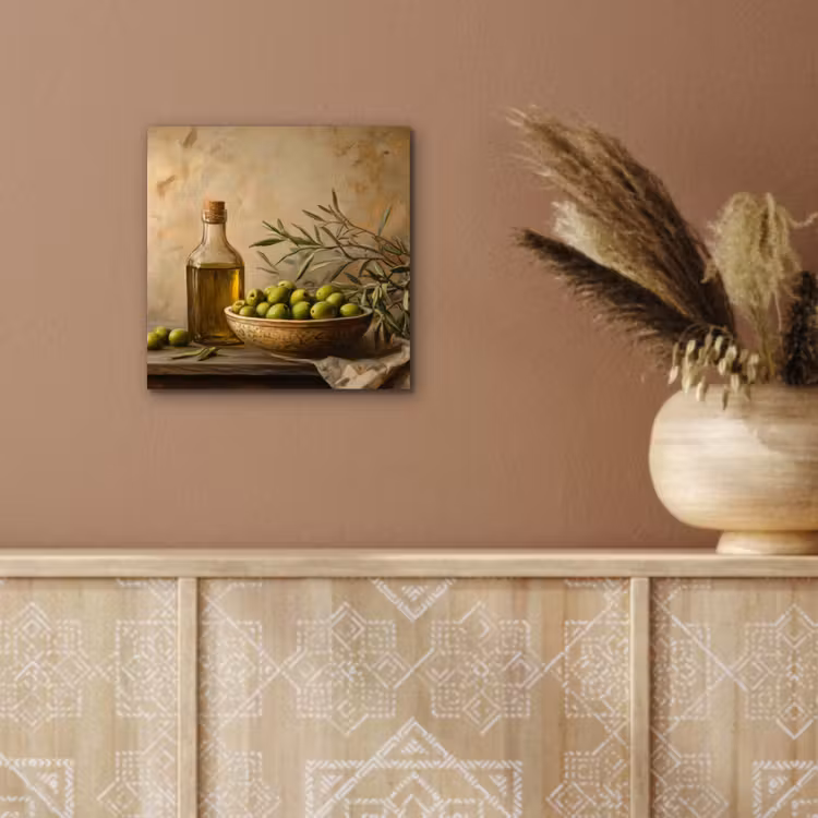 Olijven - Stilleven - Vintage aluminium wit klein -sfeer4