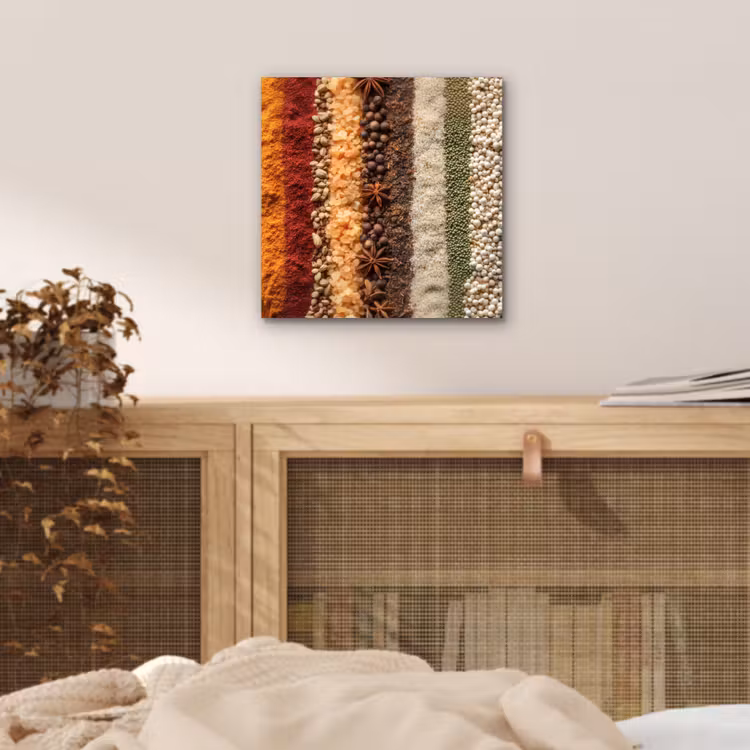 Banen - Verticaal - Kruiden - Variatie aluminium wit klein -sfeer3