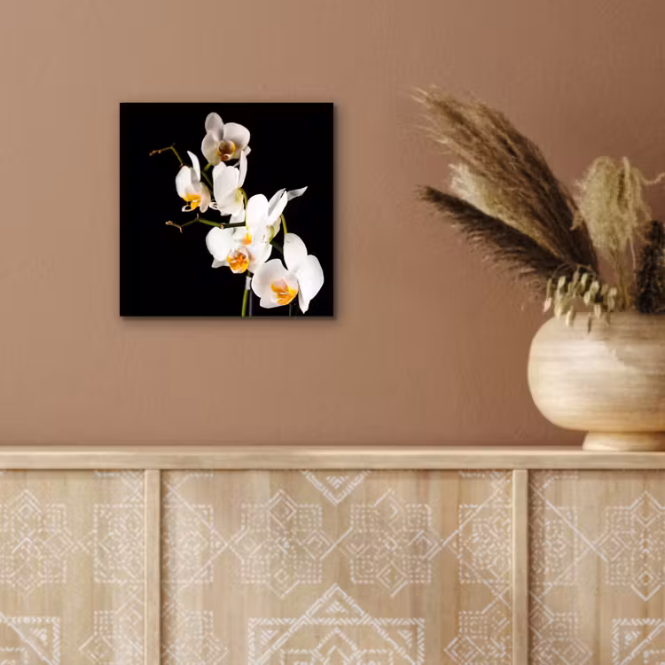 Orchidee - Bloemen - Planten - Botanisch aluminium wit klein -sfeer4