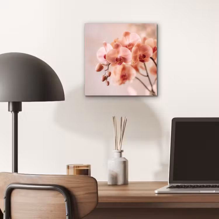 Orchidee - Bloemen - Roze - Bloemblaadjes aluminium wit klein -sfeer5