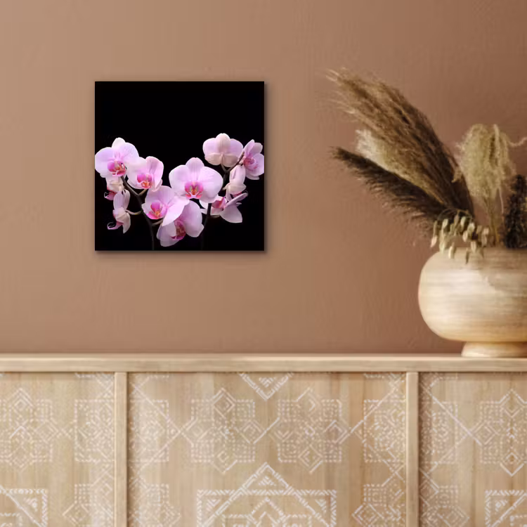 Orchidee - Bloemen - Roze - Flora aluminium wit klein -sfeer4
