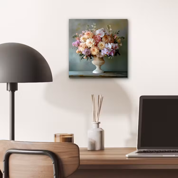 Orchidee - Boeket - Vaas - Bloemen aluminium wit klein -sfeer5