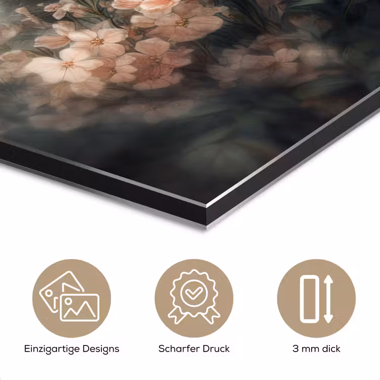 Panda - Dieren - Bloemen - Planten aluminium wit klein -closeup_DE