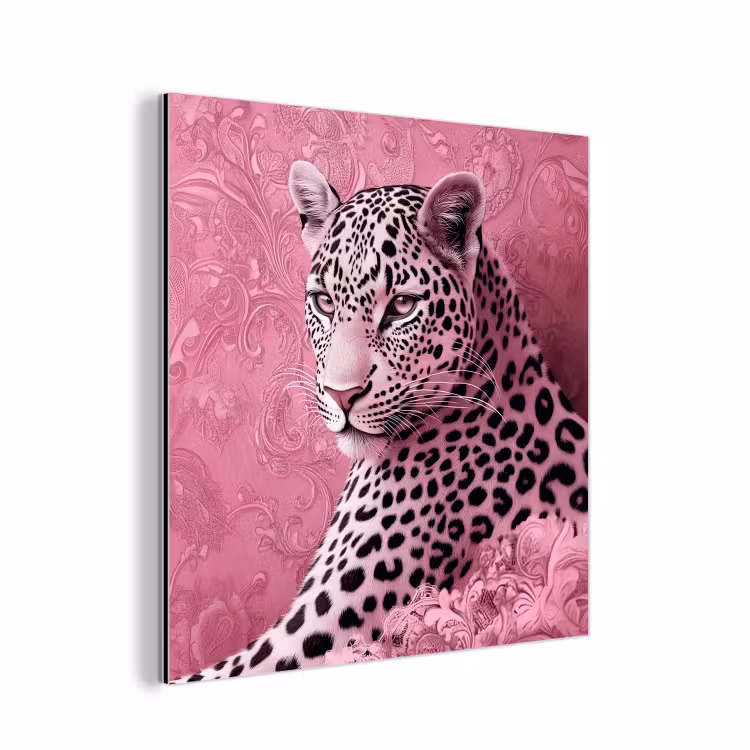 Panter - Luxe - Roze aluminium wit klein -3d