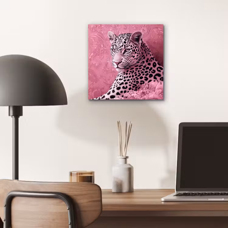 Panter - Luxe - Roze aluminium wit klein -sfeer5