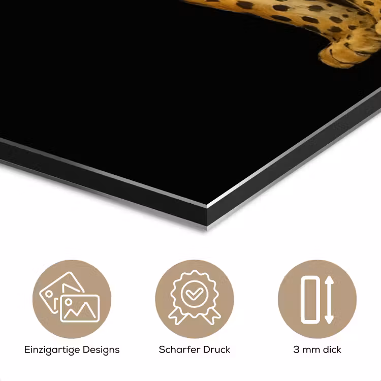 Panter - Realistisch - Bruin aluminium wit klein -closeup_DE