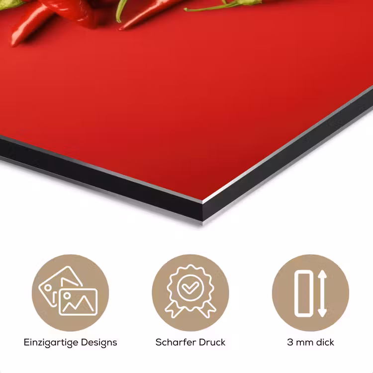 Pepers - Rood - Hart aluminium wit klein -closeup_DE