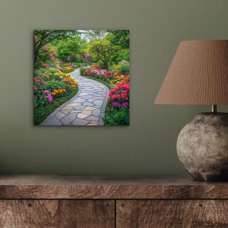 Park - Bloemen - Tuin aluminium wit klein -sfeer2
