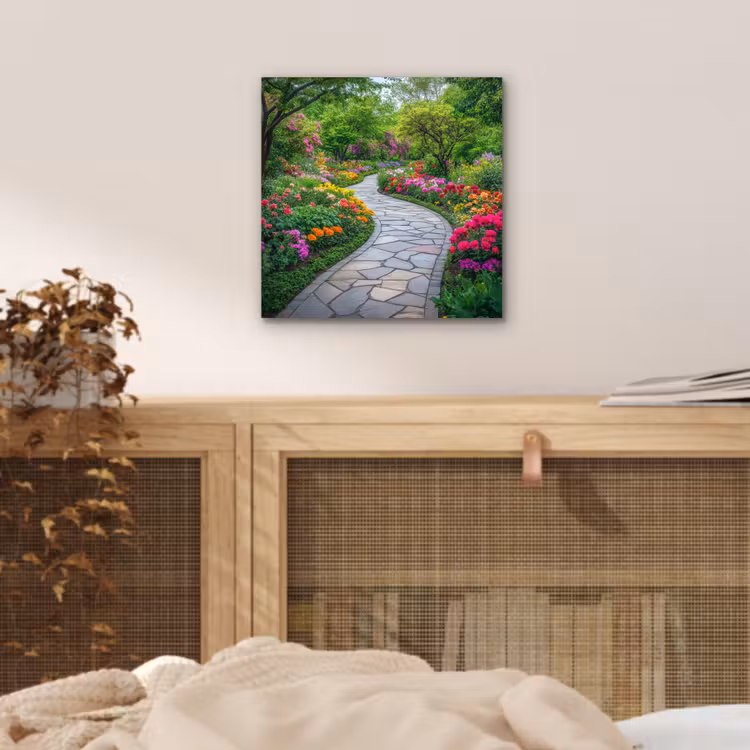 Park - Bloemen - Tuin aluminium wit klein -sfeer3
