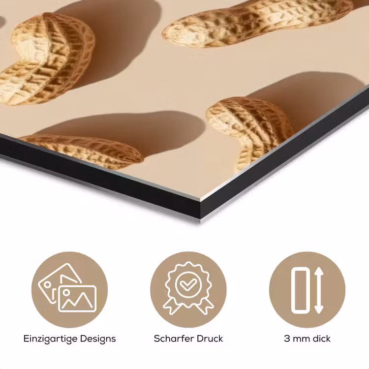 Pinda's - Patroon - Beige aluminium wit klein -closeup_DE