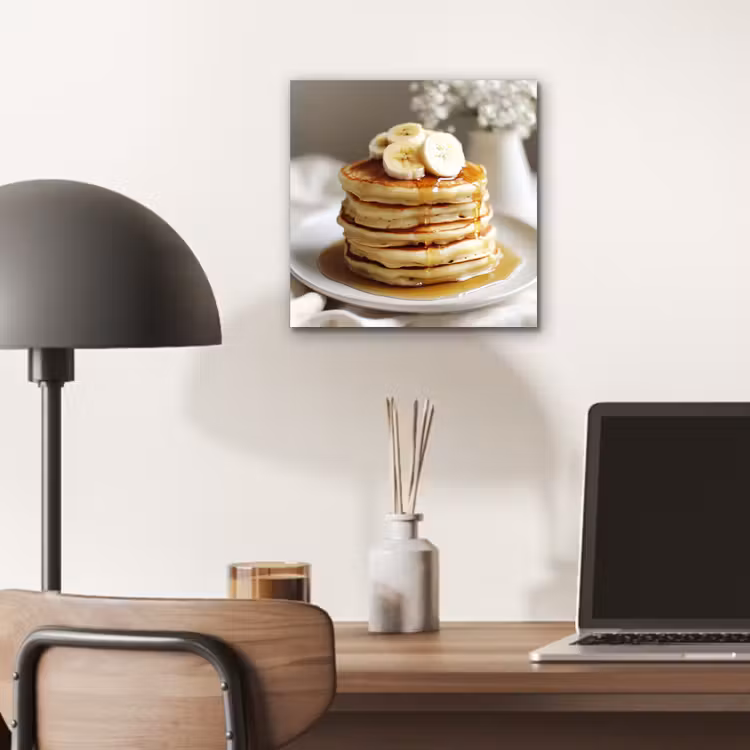 Pannenkoeken - Banaan - Siroop - Wit - Beige aluminium wit klein -sfeer5