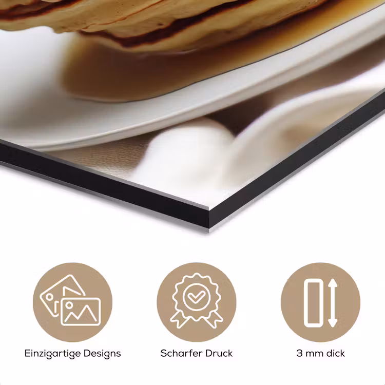 Pannenkoeken - Banaan - Siroop - Wit - Beige aluminium wit klein -closeup_DE
