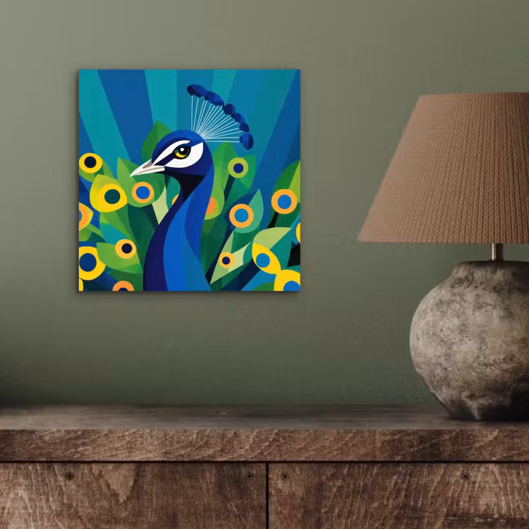 Pauw - Cirkels - Blauw aluminium wit klein -sfeer2