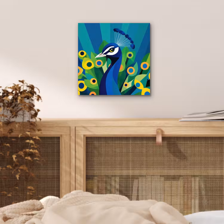 Pauw - Cirkels - Blauw aluminium wit klein -sfeer3