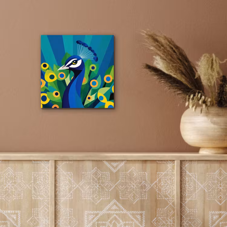 Pauw - Cirkels - Blauw aluminium wit klein -sfeer4