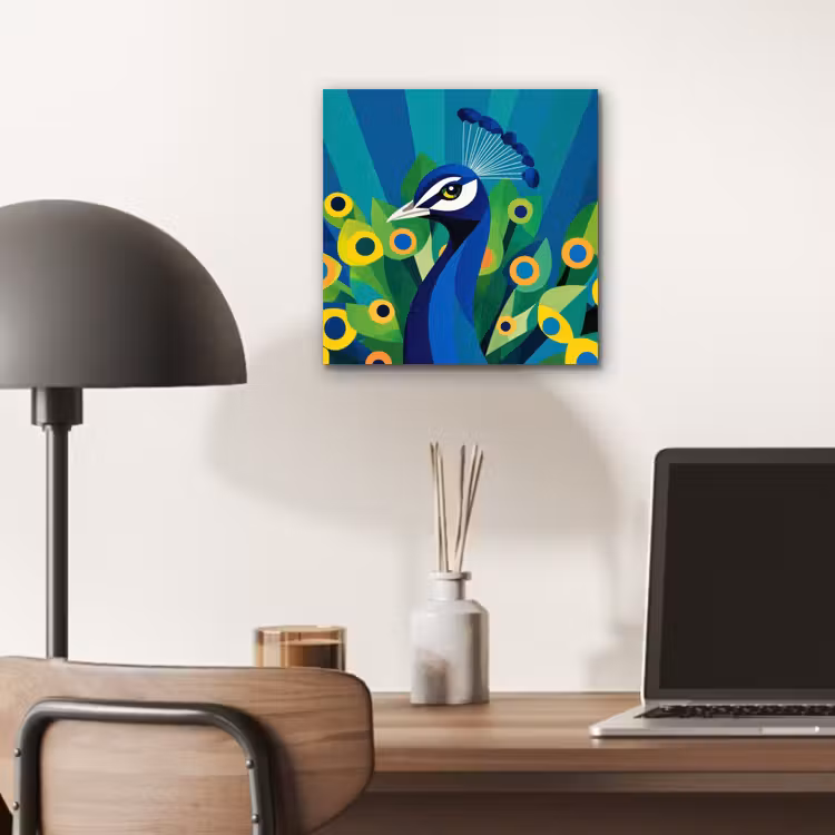 Pauw - Cirkels - Blauw aluminium wit klein -sfeer5