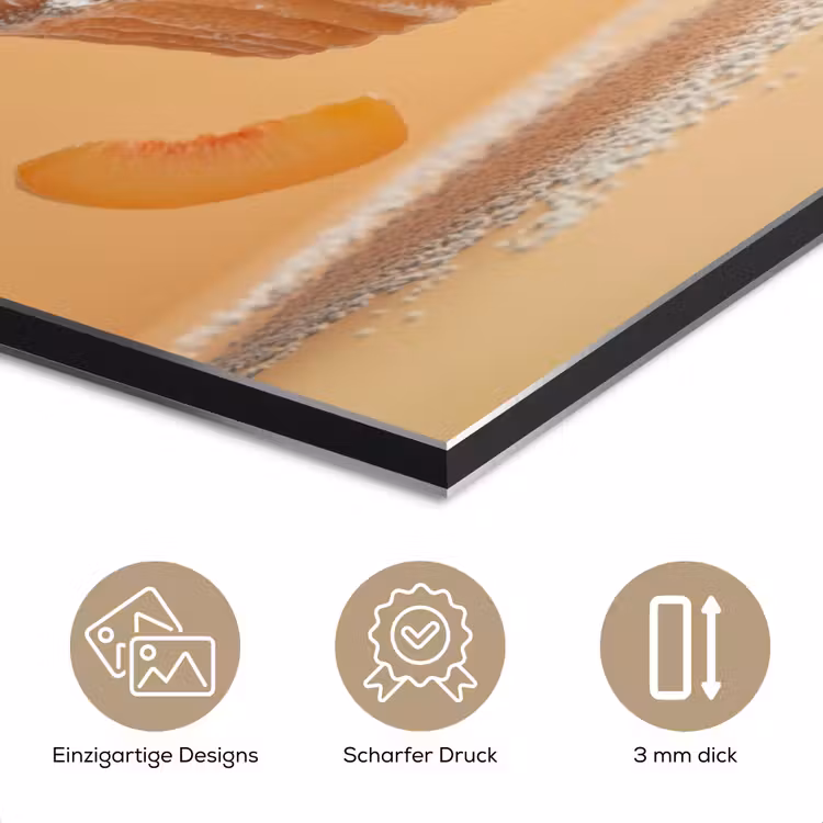 Peach - Eten - Taart - Oranje aluminium wit klein -closeup_DE