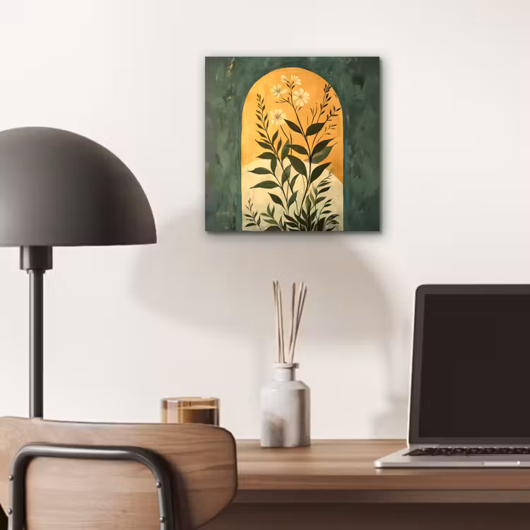 Plant - Bloemen - Wit aluminium wit klein -sfeer5