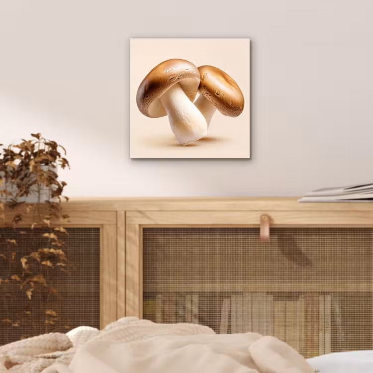 Champignons - Zacht - Beige aluminium wit klein -sfeer3