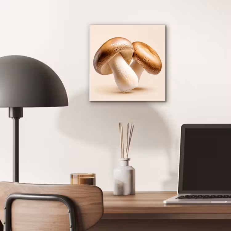 Champignons - Zacht - Beige aluminium wit klein -sfeer5