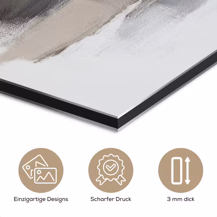 Penseelstreken - Balans - Beige - Bruin aluminium wit klein -closeup_DE