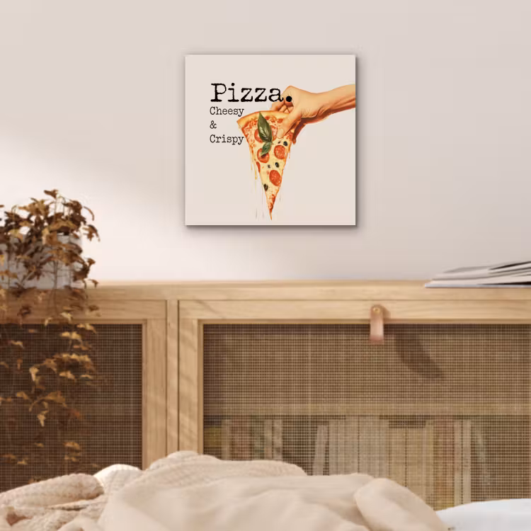 Pizza - Kaas - Pepperoni aluminium wit klein -sfeer3