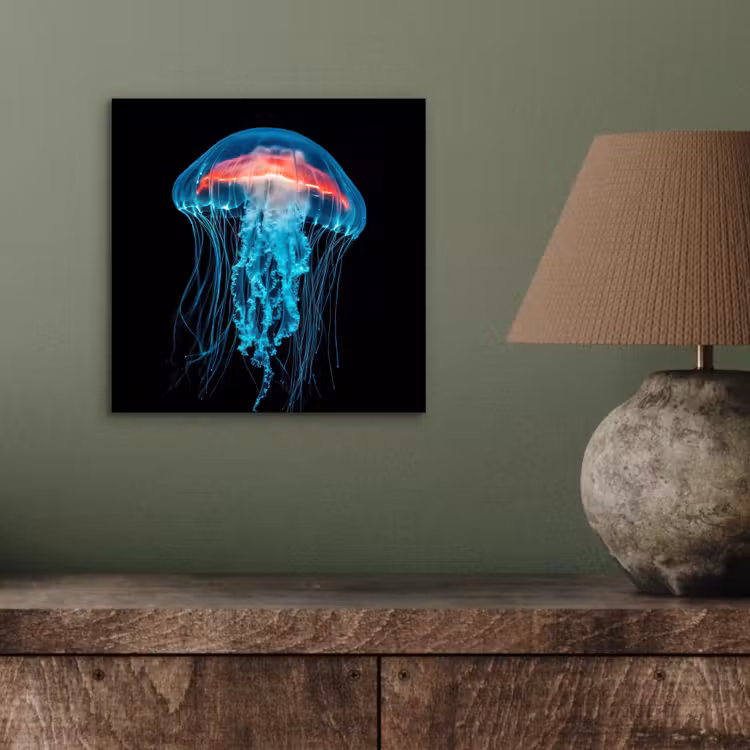 Kwal - Tentakels - Blauw - Licht aluminium wit klein -sfeer2