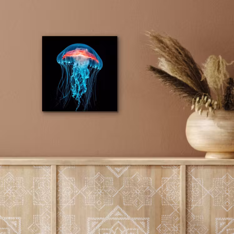 Kwal - Tentakels - Blauw - Licht aluminium wit klein -sfeer4