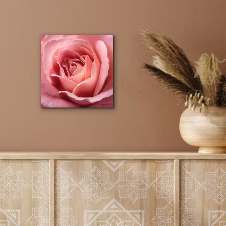 Roze - Roos - Romantisch aluminium wit klein -sfeer4