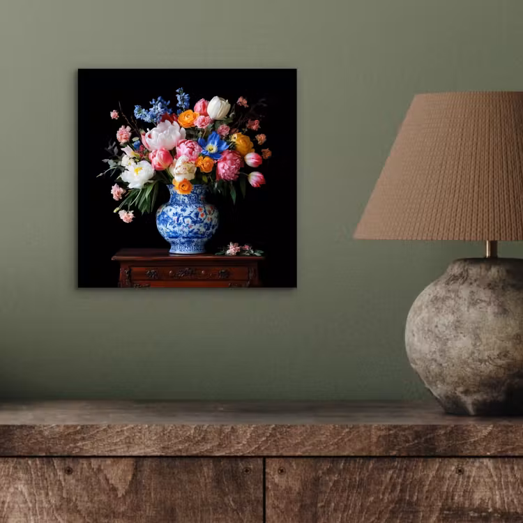 Rozen - Bloemen - Vaas - Boeket aluminium wit klein -sfeer2