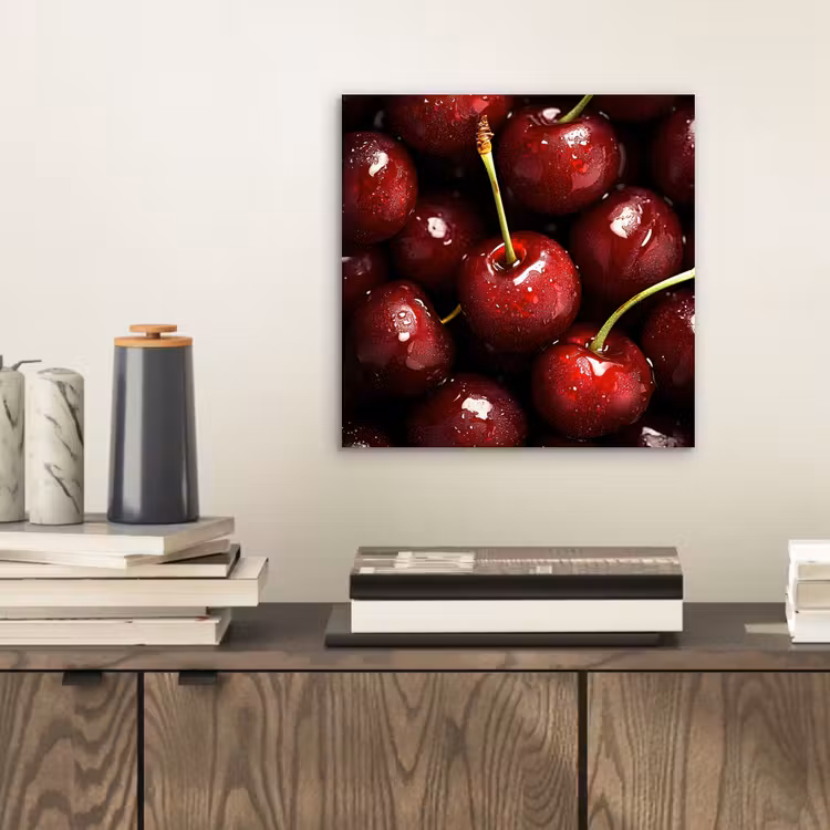 Rood - Fruit - Kersen aluminium wit klein -sfeer1