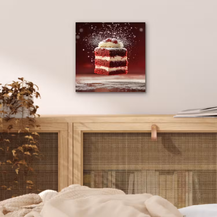 Rode - Velvet - Taart - Eten aluminium wit klein -sfeer3