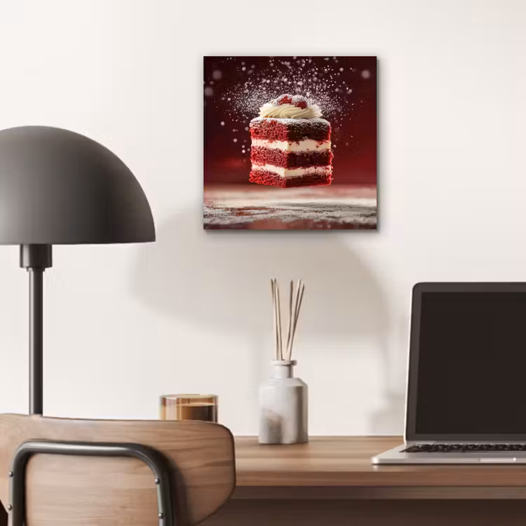 Rode - Velvet - Taart - Eten aluminium wit klein -sfeer5