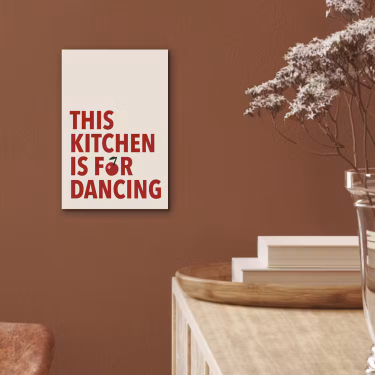 Rood - Quote - Kersen aluminium wit klein -sfeer4