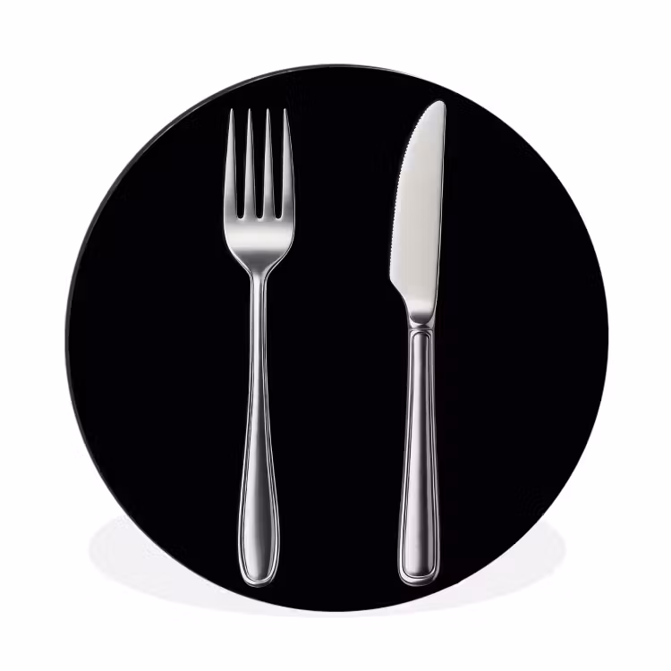 Bestek - Klassiek - Elegant Wandcirkel aluminium klein -3d