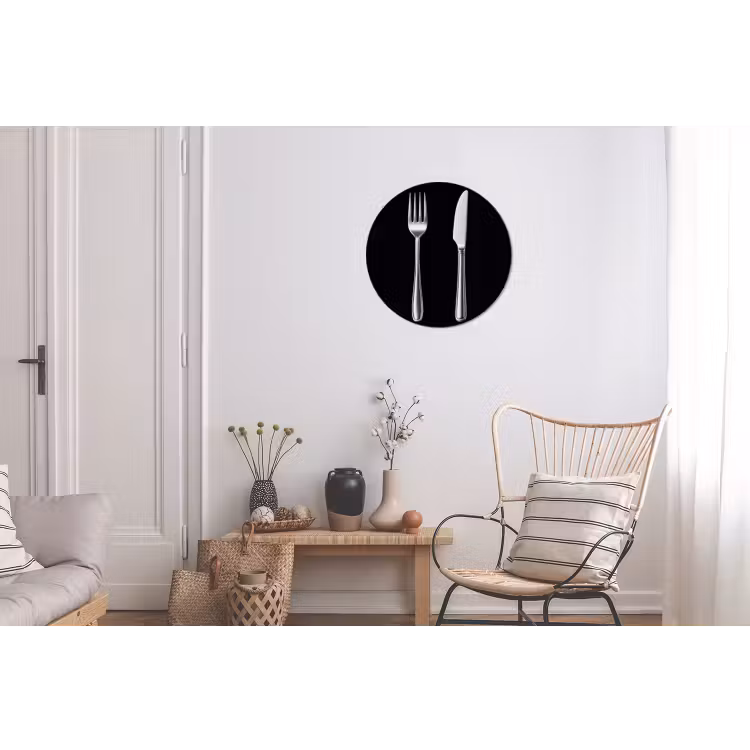 Bestek - Klassiek - Elegant Wandcirkel aluminium klein -woonkamer