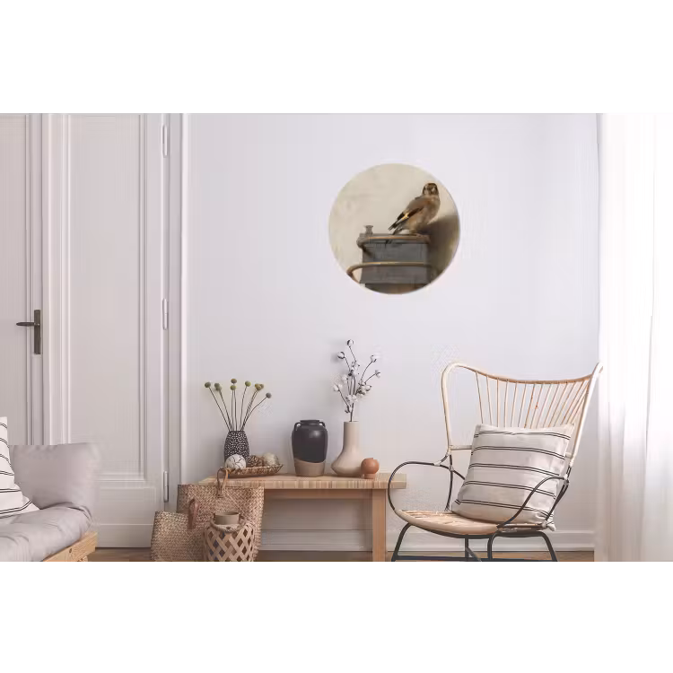 Het puttertje - Carel Fabritius Wandcirkel aluminium klein -woonkamer