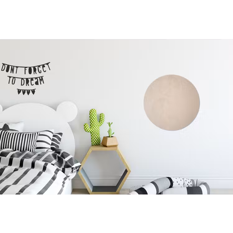 Japandi - Beige - Modern Wandcirkel aluminium klein -kinderkamer